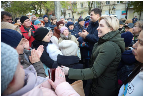 Ірина Верещук закликали мешканців деокупованого Херсона евакуюватися на зимовий період